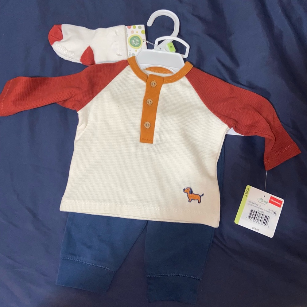 Little Me- 3M Thermal Shirt Outfit